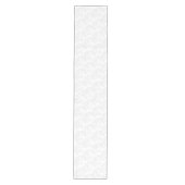 白エレガントに銀灰色の馬模様 ミディアムテーブルランナー (正面)