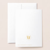 白エレガントのアートクリスマスツリー 箔カード (裏面封筒付き)