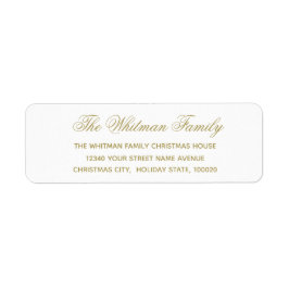 白エレガントの住所 ラベル
