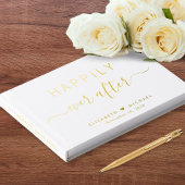 白エレガントの後で幸せ結婚に ゲストブック