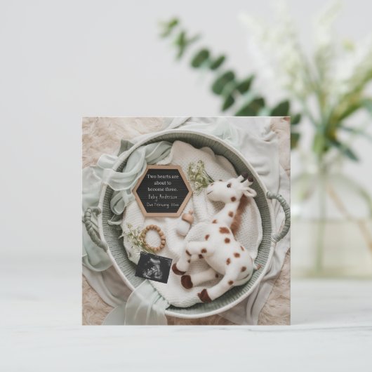 白エレガントキリン妊娠の発表 シーズンカード (スタンド正面)