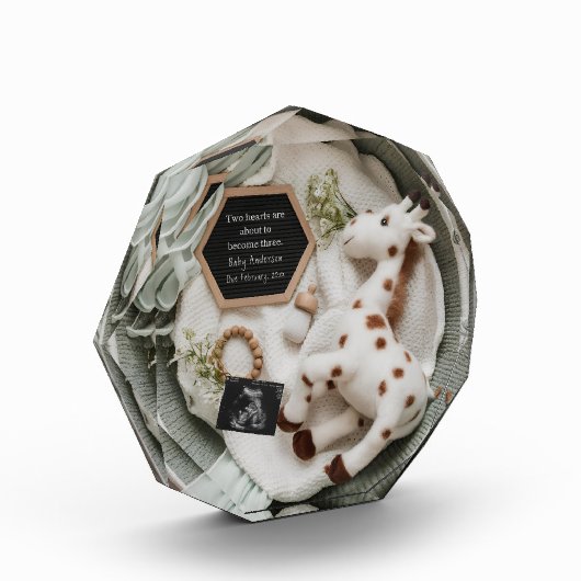 白エレガントキリン妊娠の発表 フォトブロック (左)