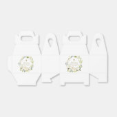 白エレガントクリーム花金ゴールドクロスバプテスマ フェイバーボックス (折り畳みなし)