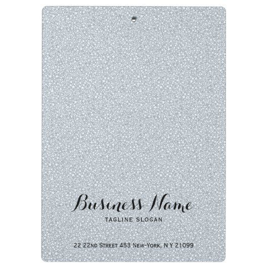 白エレガントグリッターブラックシェブロン金ゴールドアクセントC クリップボード (裏面)