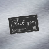 白エレガントスタイリッシュシンプル横型ビジネスとの マグネット名刺 (インサイチュ)