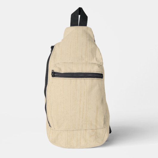 白エレガントスペインの木目 スリングバッグ (正面)