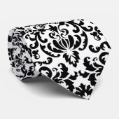 白エレガントダマスク ネクタイ (ロール)