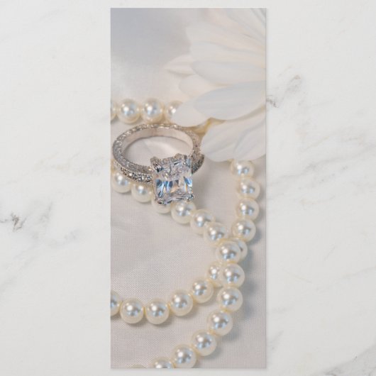 白エレガントデイジー式結婚プログラム プログラム (正面)