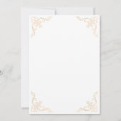 白エレガントニカ・イスラム結婚教徒 招待状 (裏面)