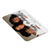 白エレガントハッピーバースデー光磁石 マグネット (右側)