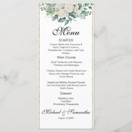 白エレガントバラとユリ結婚ーズ メニュー