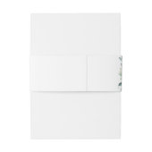 白エレガントバラ緑結婚フローラ 招待状ベリーバンド (裏面例)