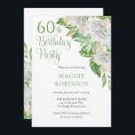 白エレガントバラ | Lanchs 60th Birthday Party 招待状<br><div class="desc">白いバラ祝や蘭が咲き乱れる60回目の「バースデーパーティー」エレガントと、繊細なセージの緑のスクリプトとセリフの文字を備えたこのカスケードフローラデザイン。複合デザイン別休日ハートデザイン（権利留保）。スクリプト文字はデザイナー以外では編集できない。ご質問があるもしか、デザインに関するサポートが必要な場合は、お問い合わせいただくか、info@holidayheartsdesigns.comまで直接メールでお問い合わせください。可能な限りサポートさせていただきます。生産、出荷および配送に関するお問い合わせは、Zazzleカスタマ連絡ー・サービスに直接。休日のハートのデザインは、Zazzleで13年以上の経験を持つプロフェッショナルデザインスタジオで、多くの満足したカスタマーレビューを持っているので、あなたが私たちと購入するとき、すべての詳細に最大限の注意を払って私たちの顧客が期待するプロフェッショナル品質を作成している。</div>