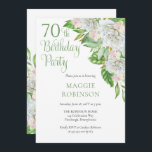 白エレガントバラ | Lanchs 70th Birthday Party 招待状<br><div class="desc">白いバラ祝と蘭が咲き乱れる70th「バースデーパーティー」エレガントと、繊細なセージの緑のスクリプトとセリフの文字を持つ、このカスケードされたフローラデザイン。複合デザイン別休日ハートデザイン（権利留保）。スクリプト文字はデザイナー以外では編集できない。ご質問があるもしか、デザインに関するサポートが必要な場合は、お問い合わせいただくか、info@holidayheartsdesigns.comまで直接メールでお問い合わせください。可能な限りサポートさせていただきます。生産、出荷および配送に関するお問い合わせは、Zazzleカスタマ連絡ー・サービスに直接。休日のハートのデザインは、Zazzleで13年以上の経験を持つプロフェッショナルデザインスタジオで、多くの満足したカスタマーレビューを持っているので、あなたが私たちと購入するとき、すべての詳細に最大限の注意を払って私たちの顧客が期待するプロフェッショナル品質を作成している。</div>