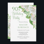 白エレガントバラ | Lanchs 90th Birthday Party 招待状<br><div class="desc">白いバラ祝やランを使った90th「バースデーパーティー」エレガントと、繊細なセージの緑のスクリプトとセリフの文字と、このカスケードフローラデザイン。複合デザイン別休日ハートデザイン（権利留保）。スクリプト文字はデザイナー以外では編集できない。ご質問があるもしか、デザインに関するサポートが必要な場合は、お問い合わせいただくか、info@holidayheartsdesigns.comまで直接メールでお問い合わせください。可能な限りサポートさせていただきます。生産、出荷および配送に関するお問い合わせは、Zazzleカスタマ連絡ー・サービスに直接。休日のハートのデザインは、Zazzleで13年以上の経験を持つプロフェッショナルデザインスタジオで、多くの満足したカスタマーレビューを持っているので、あなたが私たちと購入するとき、すべての詳細に最大限の注意を払って私たちの顧客が期待するプロフェッショナル品質を作成している。</div>