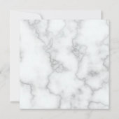 白エレガントフェイク大理石モノグラム 案内状 (裏面)