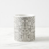 白エレガントフォーマルダマスコレース織り コーヒーマグカップ (中央)