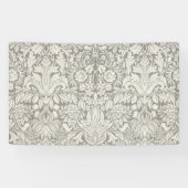 白エレガントフォーマルダマスコレース織り 横断幕 (横)