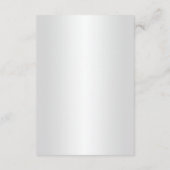 白エレガントフローラの結婚安全対策 エンクロージャーカード (裏面)