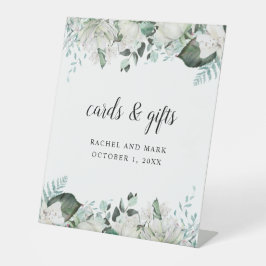 白エレガントフローラグ結婚レリー 台座サイン