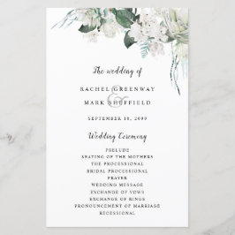 白エレガントフローラダスティブルーセージ結婚グリーン