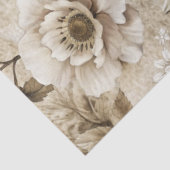 白エレガントフローラデカグランジップページティッシュペーパー 薄葉紙 (詳細)