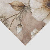 白エレガントフローラデカグランジップページティッシュペーパー 薄葉紙 (詳細)