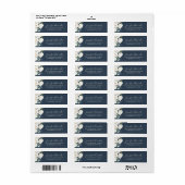 白エレガントフローラバラとアジサイ結婚ズ ラベル (フルシート)