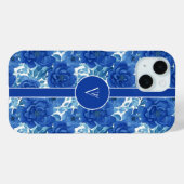 白エレガントフローラパーソナライズされたiPhoneケース Case-Mate iPhoneケース (裏面 (横))