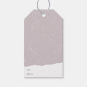 白エレガントフローラブライダルシャワー結婚ズ ギフトタグ (正面)