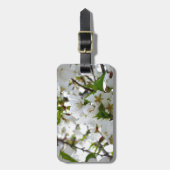 白エレガントフローラ写真 ラゲッジタグ (正面縦)