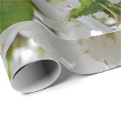 白エレガントフローラ写真 ラッピングペーパー (ロールコーナー)