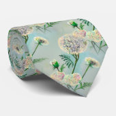 白エレガントフローラ父の日 ネクタイ (ロール)