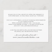 白エレガントフローラ結婚詳細 エンクロージャーカード (裏面)