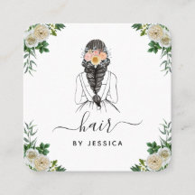 白エレガントフローラ花嫁ヘアスタイル編みQRコード