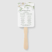 白エレガントフローラ |のフ結婚ァンプログラム ハンドファン (裏面)