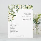 白エレガントフローラII結婚式 プログラム (スタンド正面)