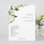 白エレガントフローラIII結婚式 プログラム (スタンド正面)