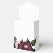 白エレガントブルゴーニュフローラ結婚ズ フェイバーボックス (オープン)