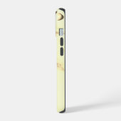 白エレガントマーベル iPhone 15ケース (左側面)