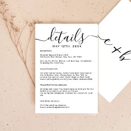 白エレガントミニマルモノグラ結婚ム詳細 エンクロージャーカード