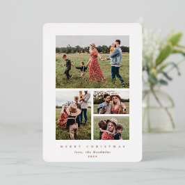 白エレガントミニマル枠4写真 箔シーズンカード