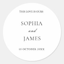 白エレガントミニマル結婚リスト