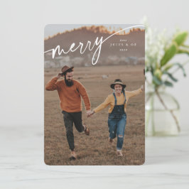 白エレガントメリー文字書式 シーズンカード