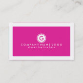 白エレガントモダンとピンクのSEOスペシャリスト 名刺 (裏面)