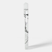 白エレガントモダンと黒 Case-Mate iPhoneケース (裏面 / 左)