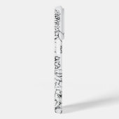 白エレガントモダンと黒 Case-Mate iPhoneケース (裏面 / 右)