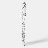 白エレガントモダンと黒 Case-Mate iPhoneケース (裏面 / 右)