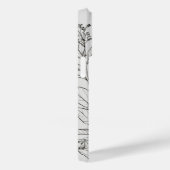 白エレガントモダンと黒 Case-Mate iPhoneケース (裏面 / 右)