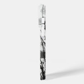 白エレガントモダンと黒 Case-Mate iPhoneケース (裏面 / 左)